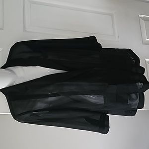 RACHEL Rachel Roy sheer Black blazer. Size Medium.